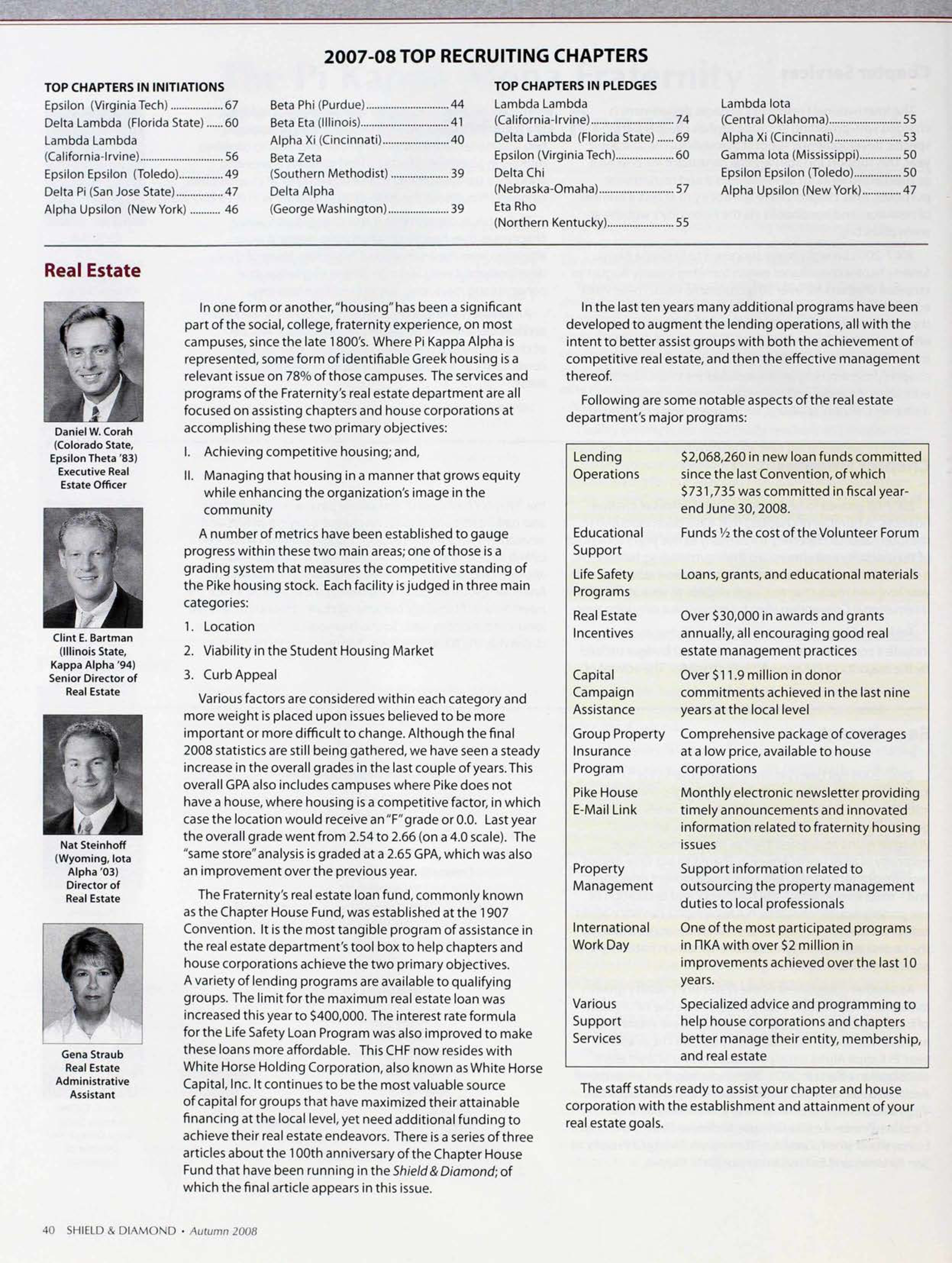 2007- 08 Top Recruiting Chapters